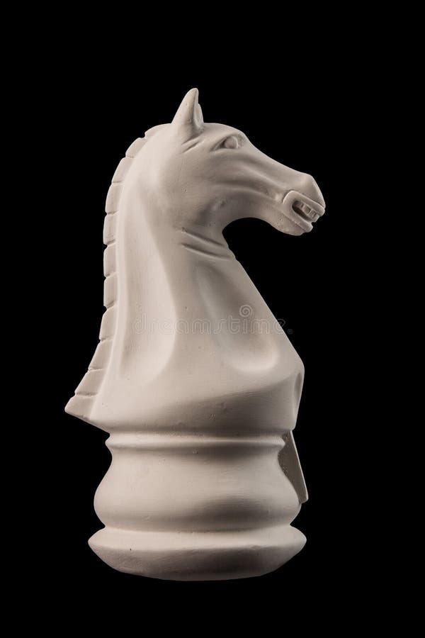 Plaster Figurine Chess Piece Horse Stock Image Image of gypsum, gift