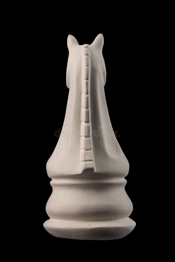 Plaster Figurine Chess Piece Horse Stock Image Image of antique