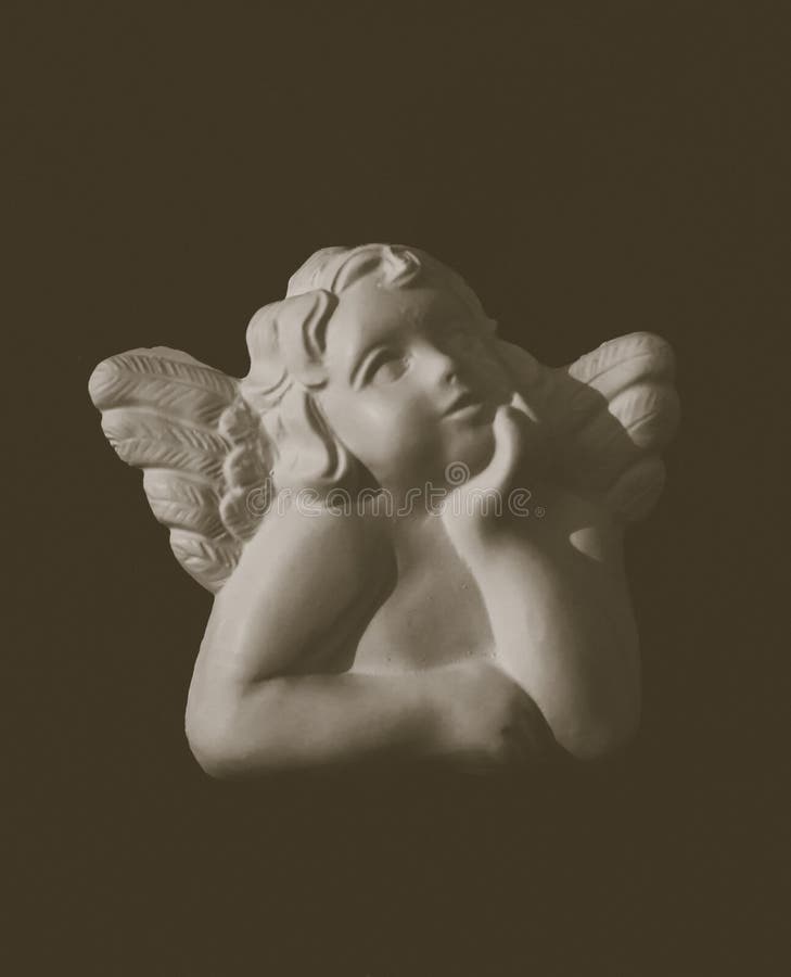 Plaster sculpture of angel stock images Plaster sculpture of angel stock images
