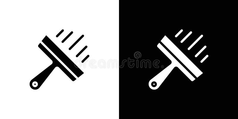 Plastering process icon linear logo isolated royalty free illustration