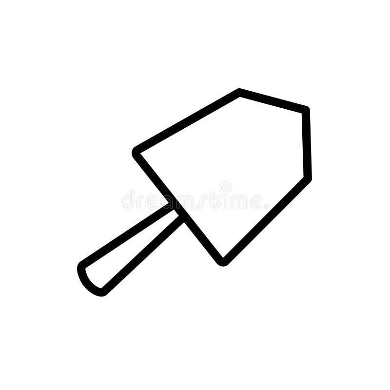 Plastering process icon Logo symbol outline set stock illustration