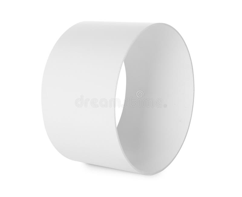 Plastic Air Pipe for Home Ventilation System Isolated on White Stock