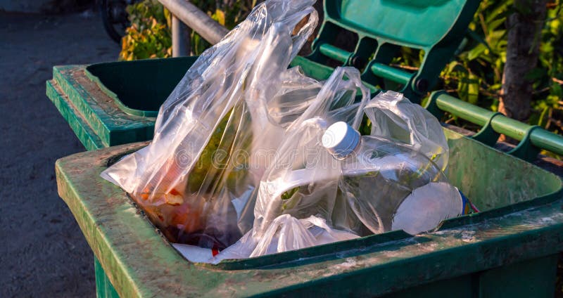 Bin Bag Garbage Bin Trash Garbage Rubbish Plastic Bags Pile Stock Photo by  ©cgdeaw 215231394