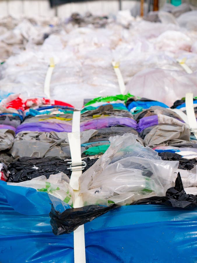 Plastic Bags Prepared for Recycling Stock Photo Image of dispose, pollution 107201938