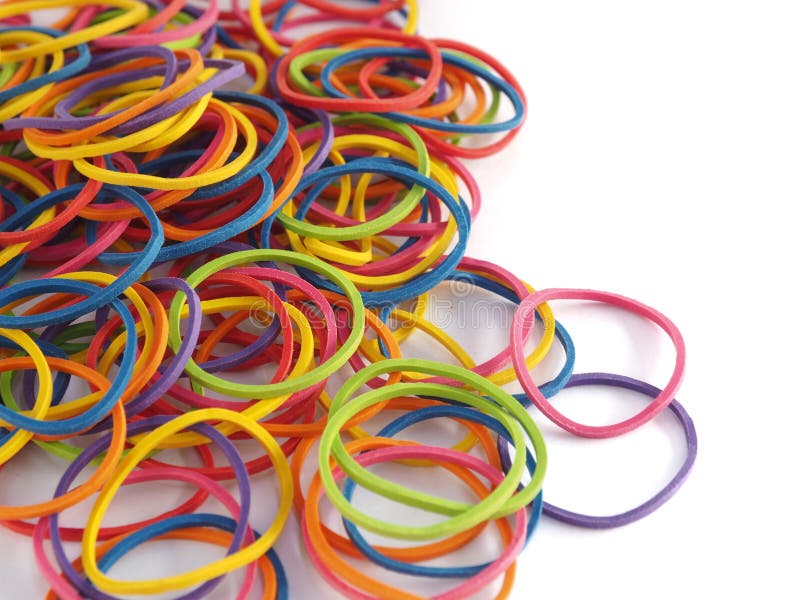 Plastic band stock photo. Image of collection, closeup 98002248