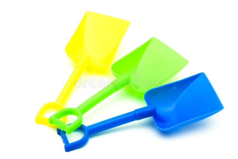Plastic Beach Shovels stock photo. Image of color, leisure 4715056