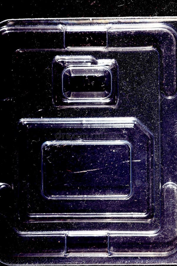 Plastic Blister Pack For Storage Chip Stock Image Image of macro