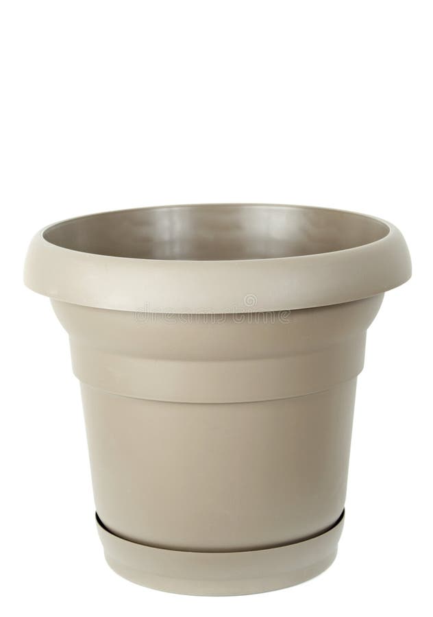 Plastic bloempot royalty-vrije stock afbeelding Plastic bloempot royalty-vrije stock afbeelding
