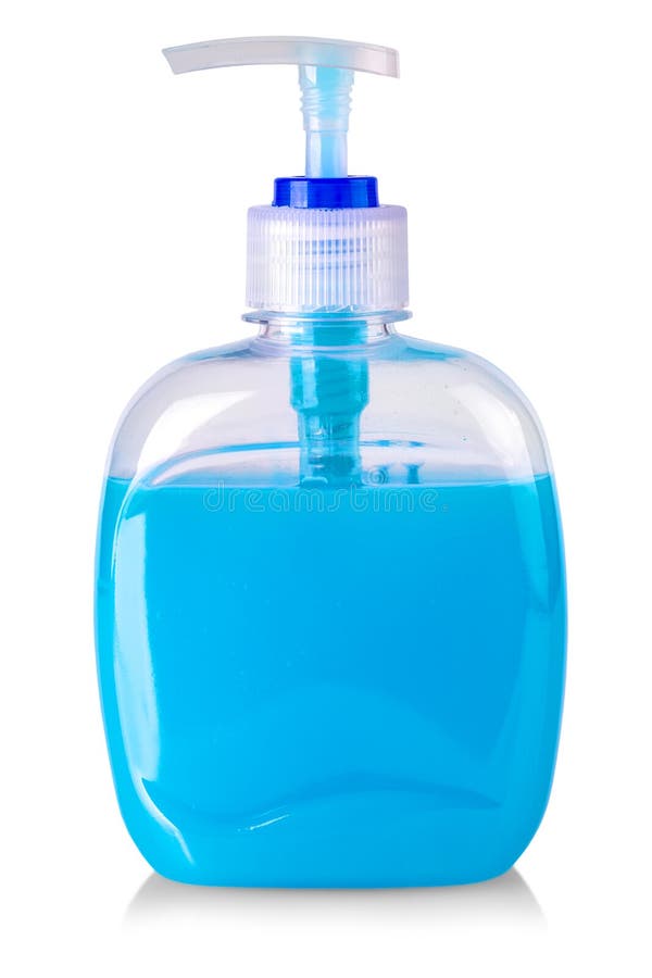 Download Blue Liquid Soap In Transparent Bottle Isolated Stock Photo Image Of Cosmetic Blue 9744838 Yellowimages Mockups