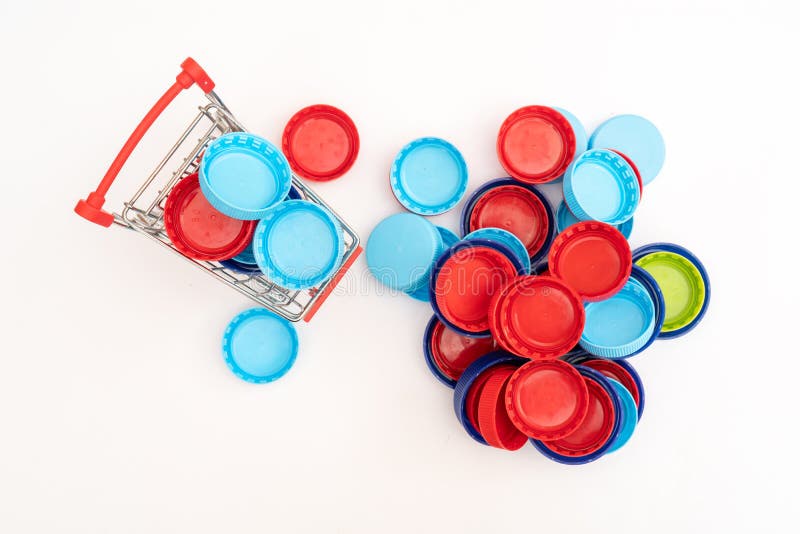 Plastic Bottle Caps. Separate Garbage Collection Stock Photo Image of