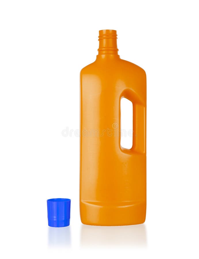 Plastic Bottle Cleaningdetergent Stock Photo Image of orange, bath