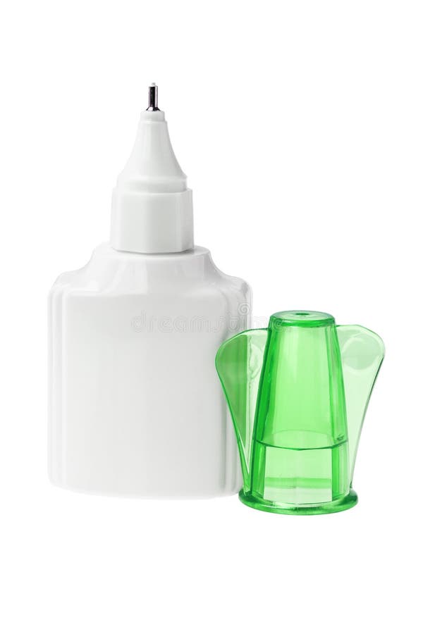 Plastic Bottle of Correcting Fluid stock photography