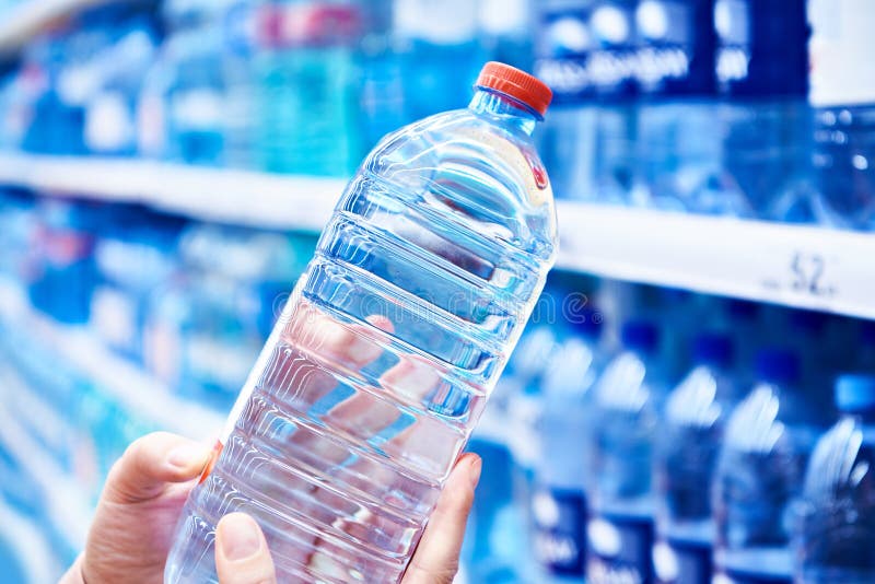 Plastic Bottle Drinking Water in Store Stock Image Image of business, people 167039757
