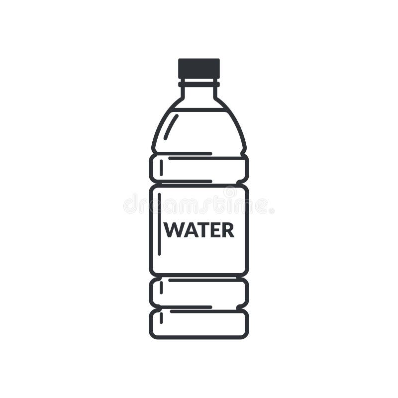 Plastic Bottle Clipart Black And White