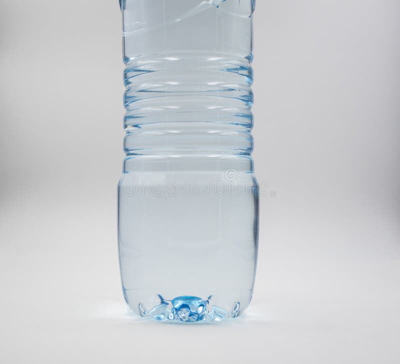 The Bottom Part Of A Plastic Bottle With Water Stock Photo Image of