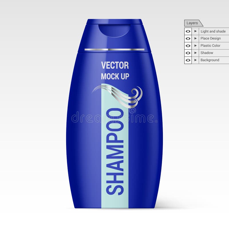 Plastic Bottle Shampoo stock vector. Illustration of hair 86643386