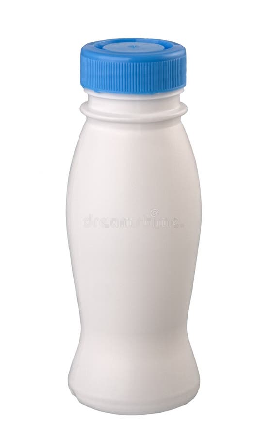 Plastic bottle for yogurt stock image. Image of healthy 8060239