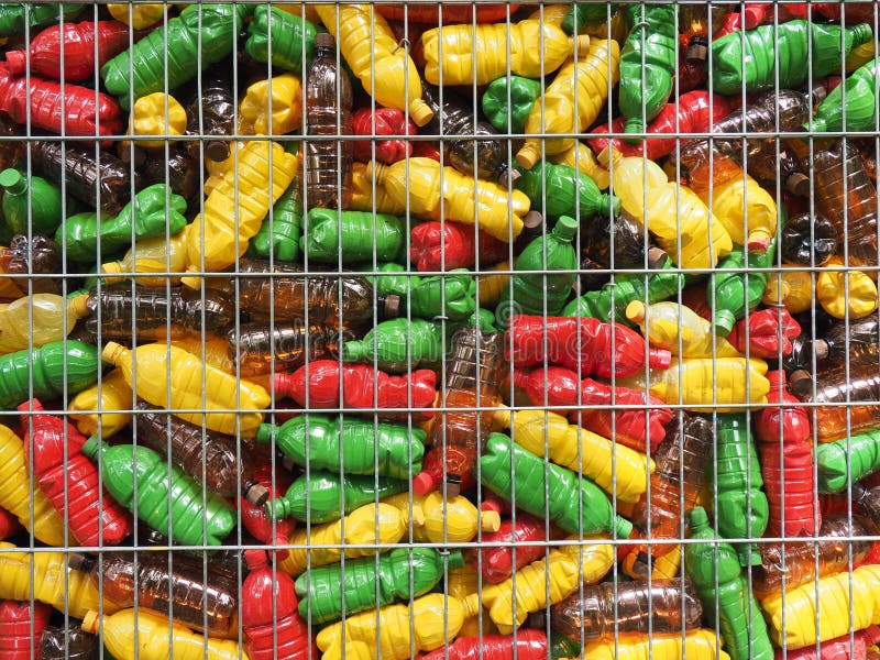 Plastic Bottles Behind Bars Editorial Photo Image of brown, design 95428111