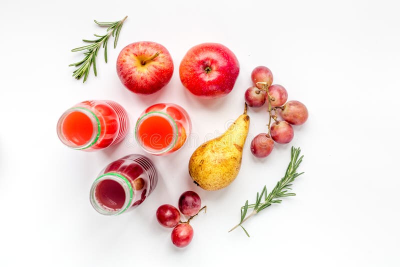 Fruit Drinks in Colorful Plastic Bottles with Ice Top View Mockup