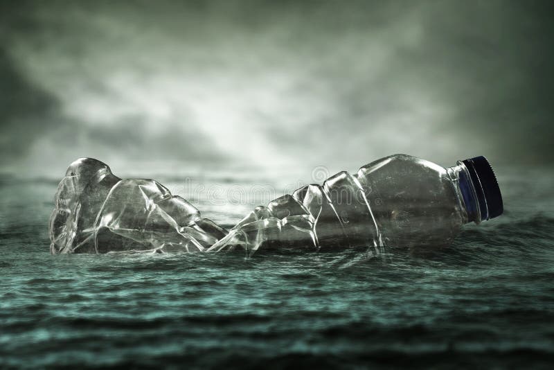 Plastic Bottles in the Ocean Stock Image Image of dirty, beach 211244915