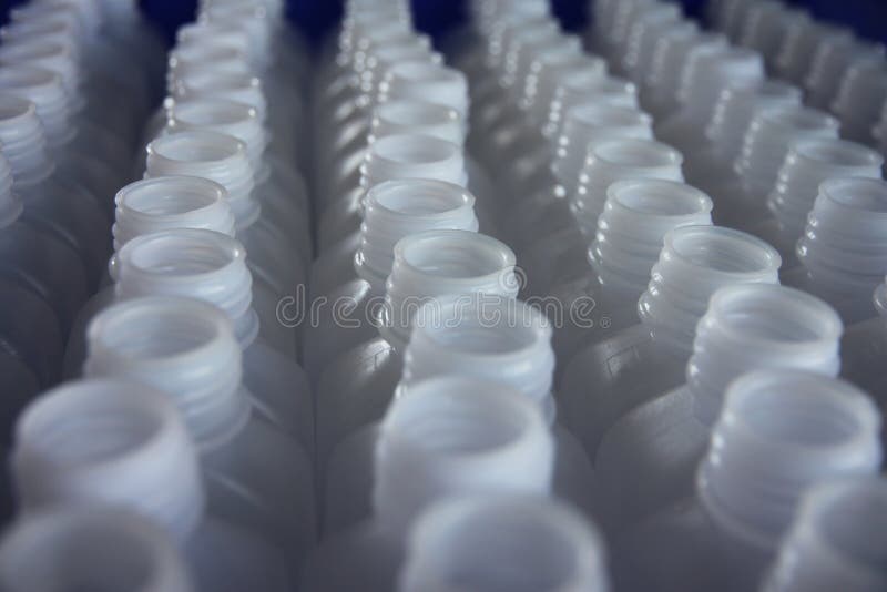Plastic Bottles for Packaging. Stock Photo Image of moist, fresh