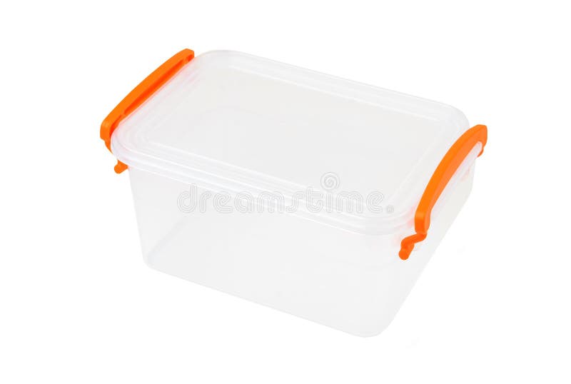 Plastic box for food stock image. Image of object, closed 118106791