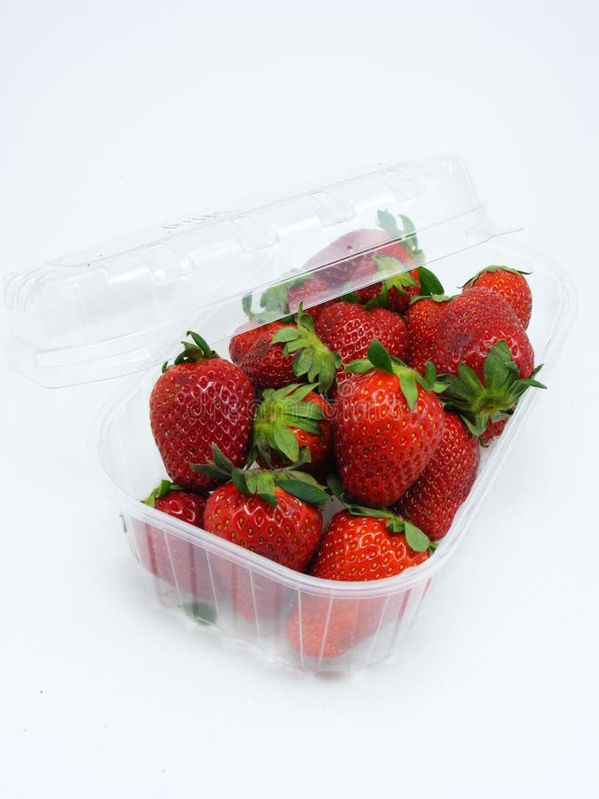 Plastic Box of Strawberries Stock Image Image of fruit, edible 22448273