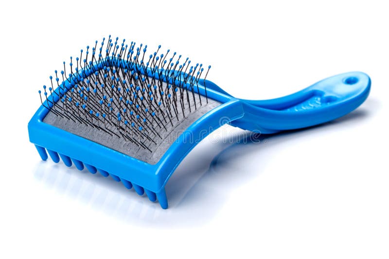 Plastic brush for animals stock photo. Image of isolated 121335838