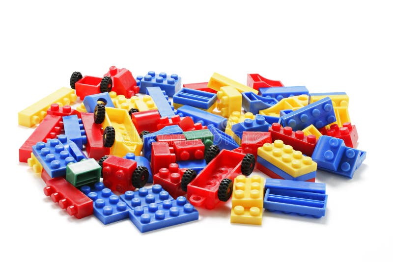 Plastic Building Blocks stock image. Image of join, recreation 3919765