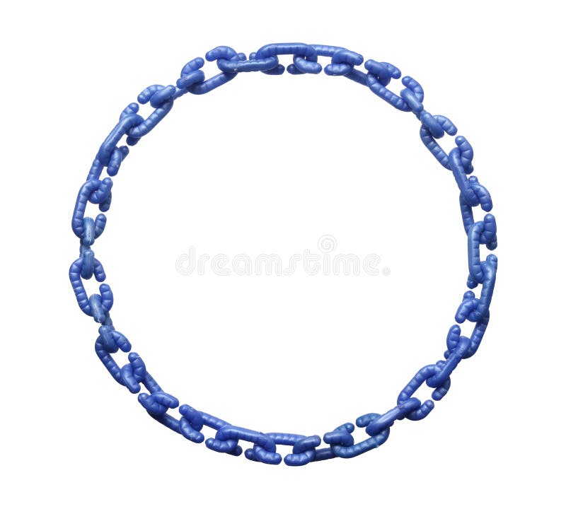 Plastic Chain Links Necklace Circle Stock Image Image of plastic