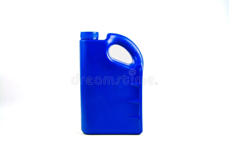 Plastic Container for Motor Oil Isolated ,Car Oil Bottle Clipping Path