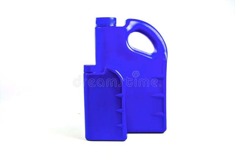 Plastic Container for Motor Oil Isolated ,Car Oil Bottle Stock Image