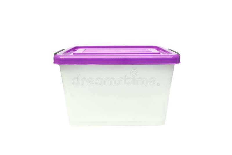 Plastic Container Storage Box Stock Photo Image of purple, packaging