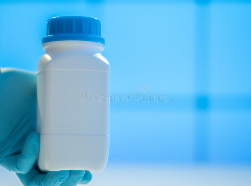 Plastic Container for Storing Chemicals and Food Additives Stock Image