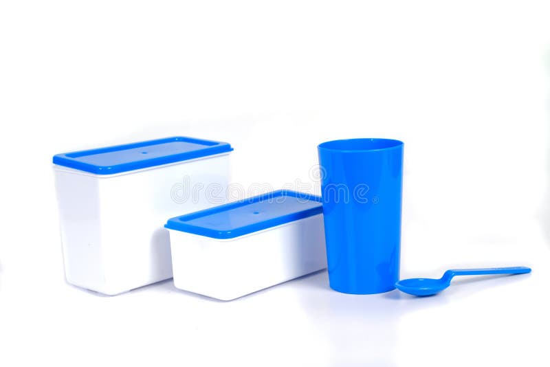 Plastic Containers for Food of Different Sizes Stock Image Image of