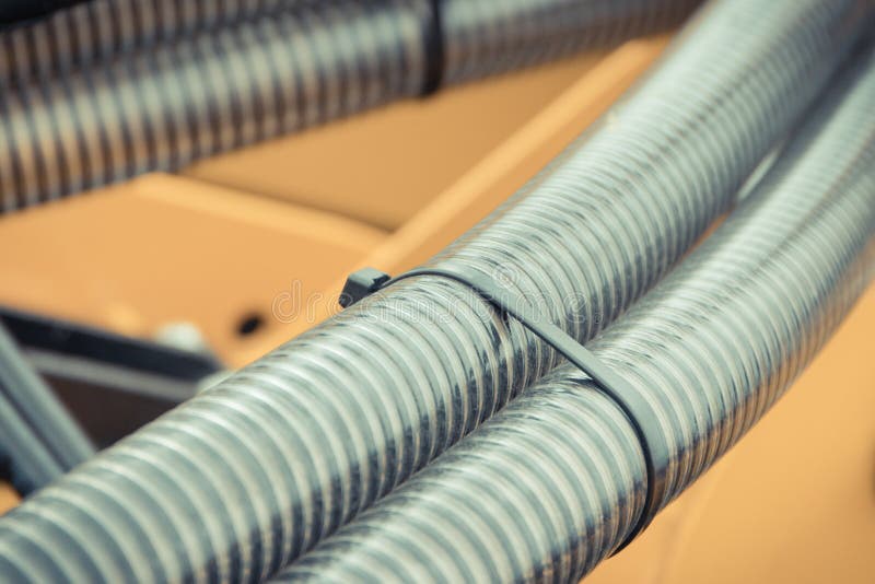 Plastic Corrugated Pipes in Agricultural or Industrial Machine