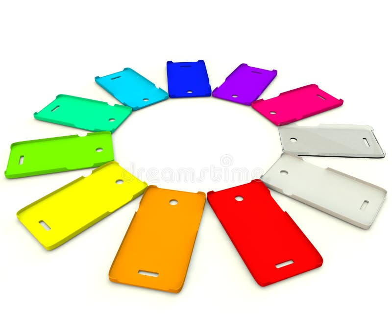 Plastic Covers for Your Phone Stock Illustration Illustration of