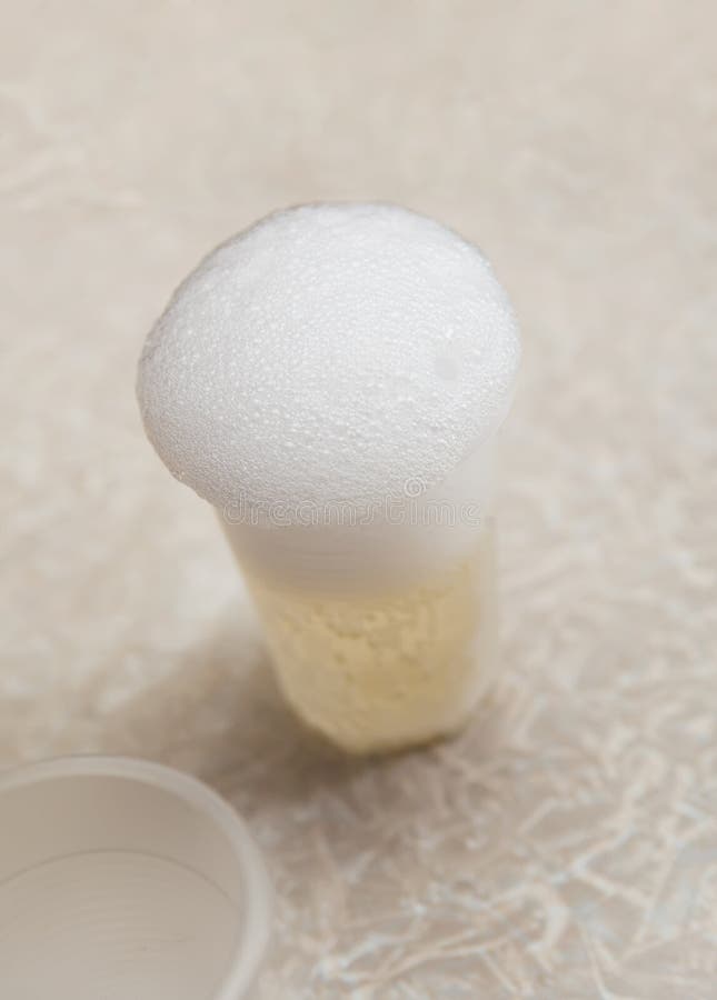 Plastic Cup with Champagne. Alcohol Drink Stock Image Image of