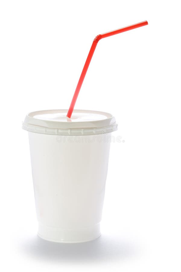 Plastic cup with straw stock image. Image of blank, toxic 8055181