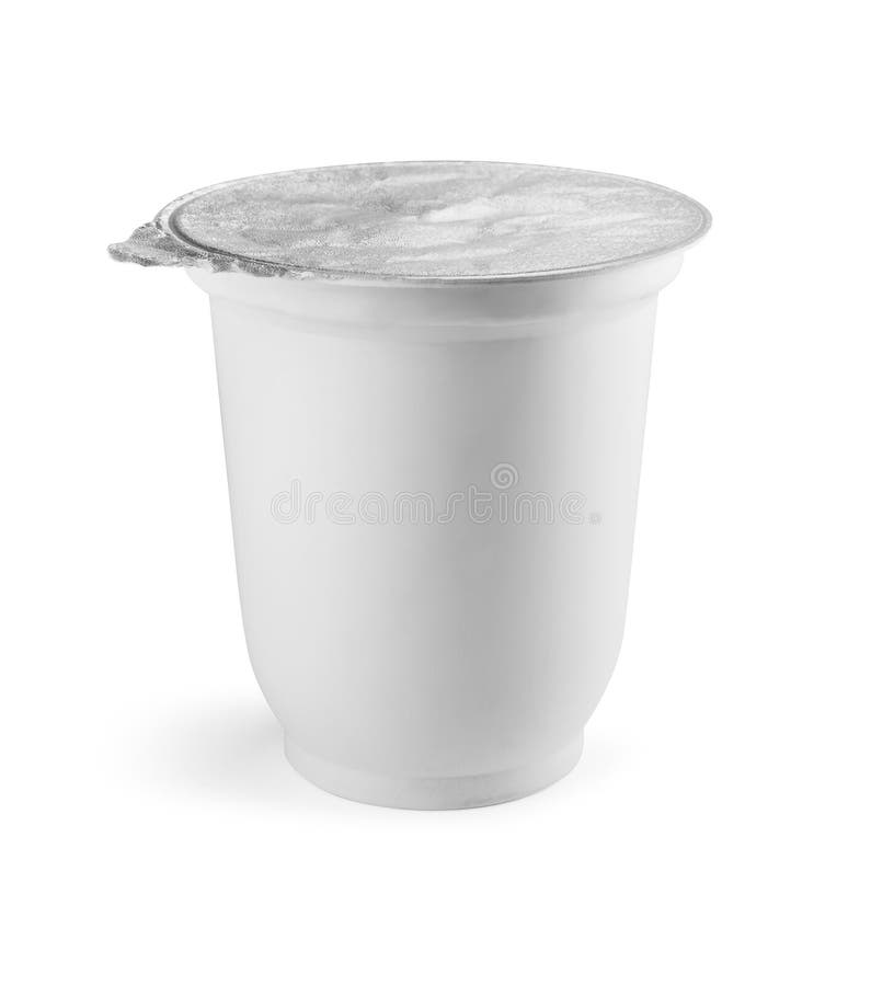 A Plain White Styrofoam Cup On White Background Stock Photo