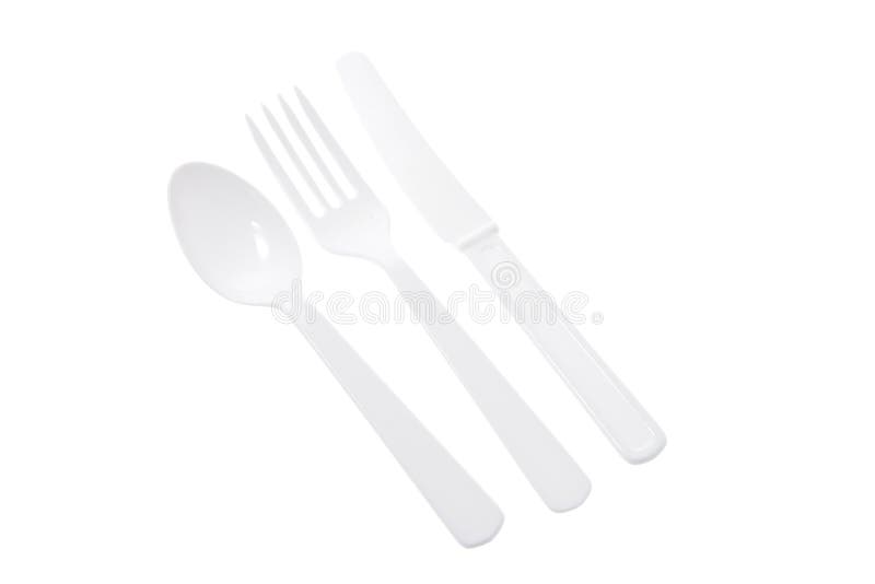 Plastic Cutlery stock photography