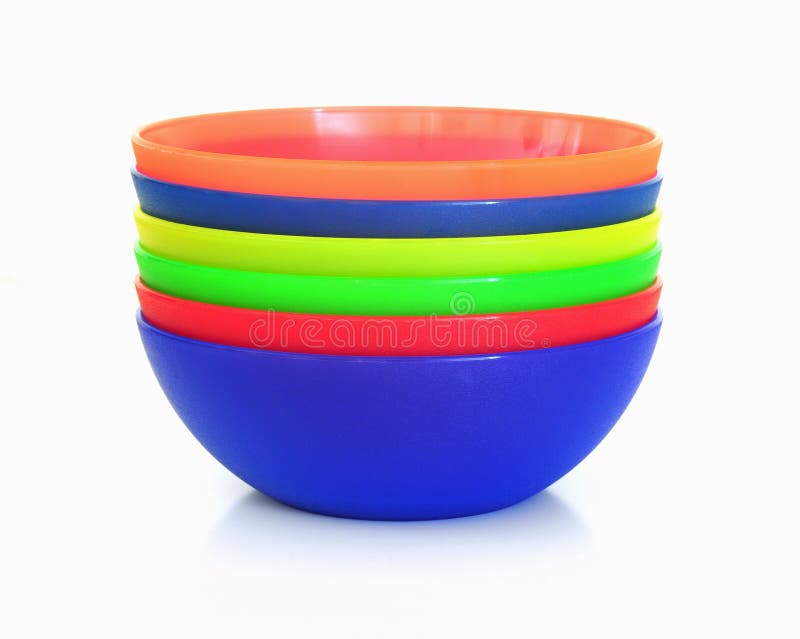 Plastic Dessert Bowls stock photo. Image of orange, pudding 12338418