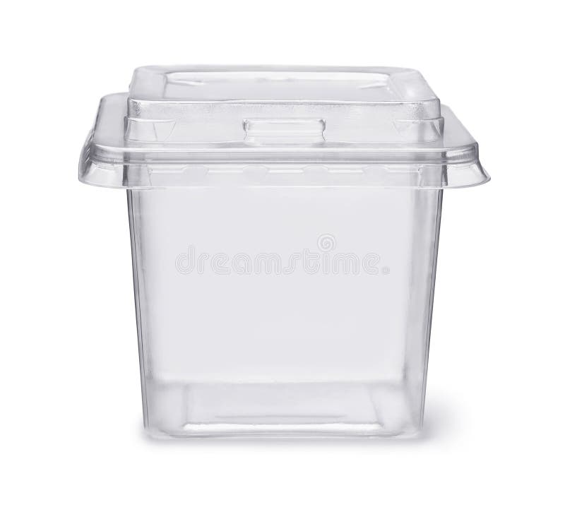 Plastic Disposable Clear Food Box Stock Photo Image of object, food