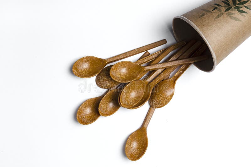 Disposable Plastic Glasses Spoons Stock Photos Free & RoyaltyFree