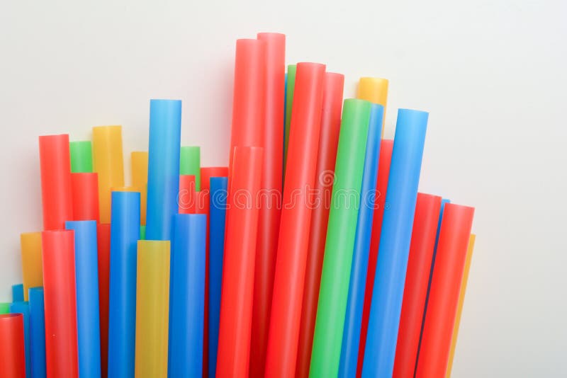 Plastic Drinking Straws, Single Use Plastic Straw Stock Image Image