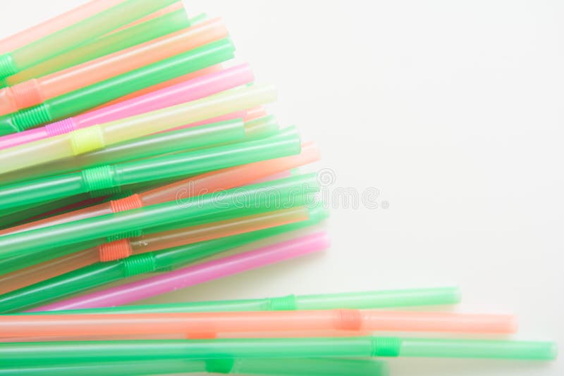 Plastic Drinking Straws, Single Use Plastic Straw Stock Image Image
