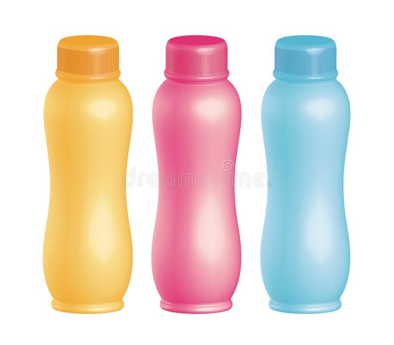 Plastic flessen royalty-vrije illustratie