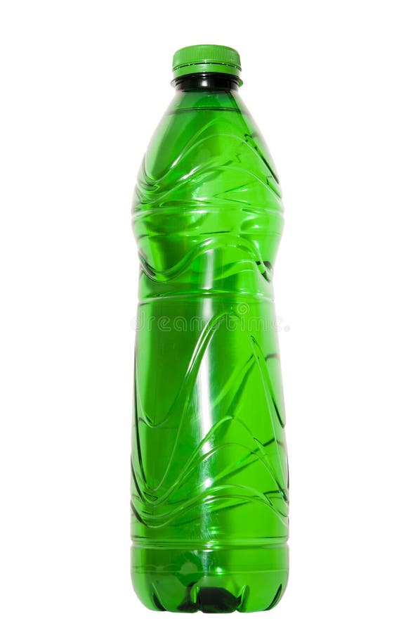 Plastic green bottle