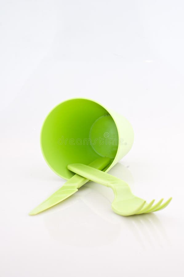 Plastic utensils stock photo. Image of pile, product, utensils 7977528