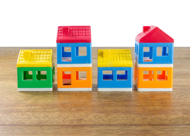 Plastic house toys stock image. Image of house, creative 59446135
